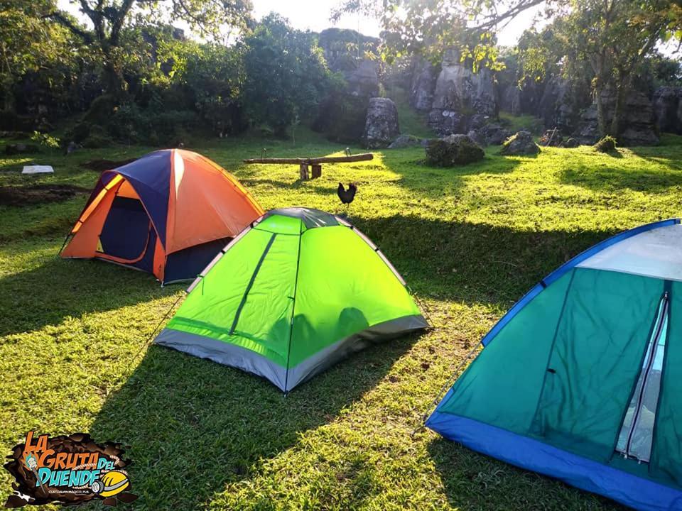 Camp La Gruta Del Duende Hotel Cuetzalán Bagian luar foto