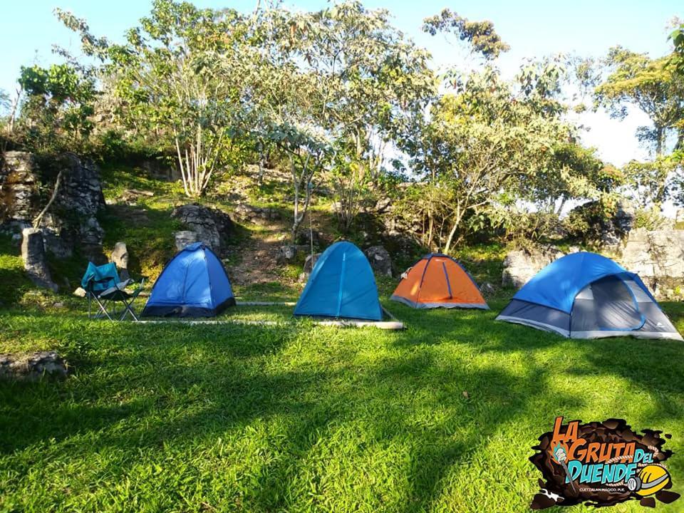 Camp La Gruta Del Duende Hotel Cuetzalán Bagian luar foto