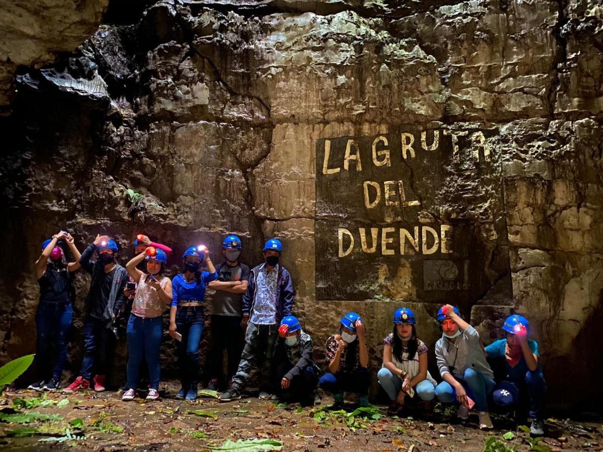 Camp La Gruta Del Duende Hotel Cuetzalán Bagian luar foto